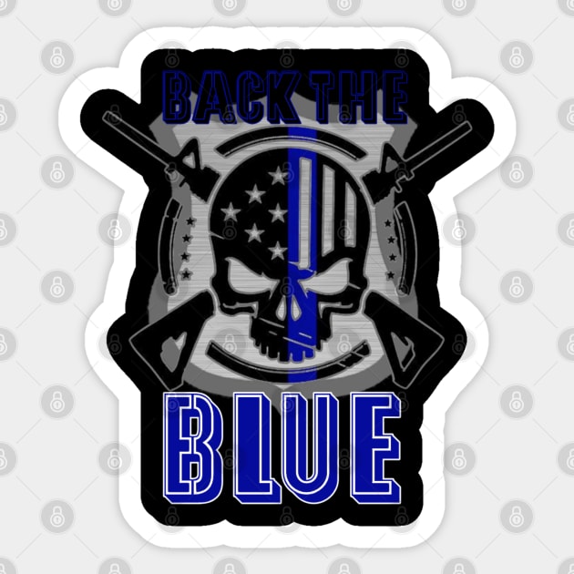 Back The Blue Sticker by American Phoenix 